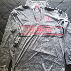 Nebraska Huskers 1/4 zip. Mens XL
